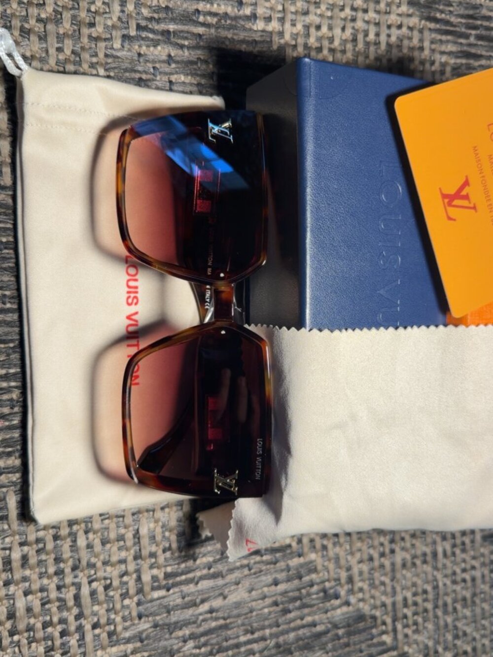LV womens cheetah print sunglasses